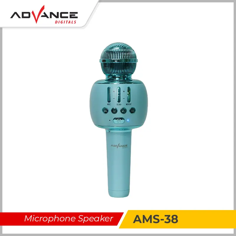 MIC KARAOKE BLUETOOTH / MIC SMULE/MIC TANPA KABEL / MIC SPEAKER KARAOKE / MIC ADVANCE AMS 38 BLUTUT / MIC AMS38 4