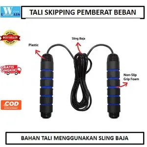 Terlaris Tali Skipping Skiping Pemberat Beban Jump Rope RXF-936 ROX Original Bahan Tali Dari Sling Baja Outdoor jumprope