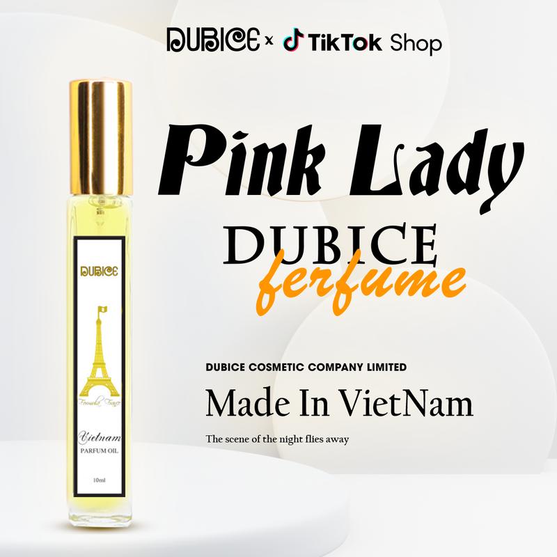 Nước hoa nữ Dubice Pink lady 10ml mini bỏ túi lưu hương thơm lâu 6-8 tiếng phong cách Pháp Dubai
