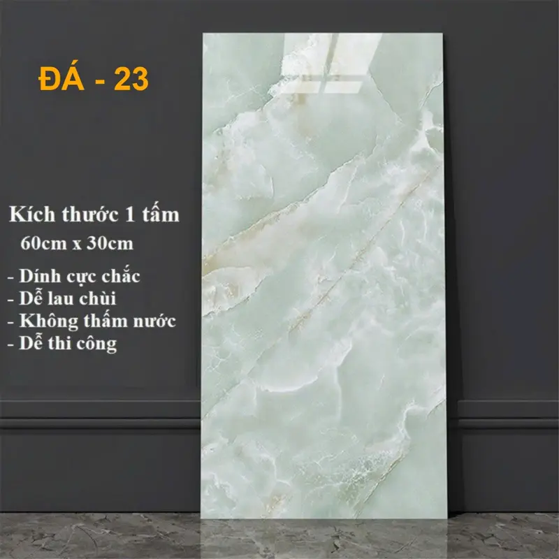 [COMBO 50 MIẾNG] PVC Giả Đá kích thước 30x60cm Giá Tốt Trên Sàn 2