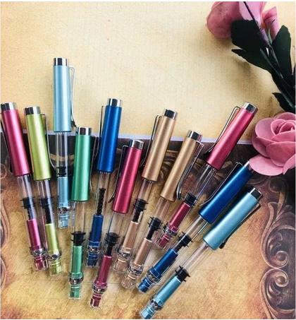 Bút Luyện Chữ T09 - Ngòi Kim Tinh Lá Tre, Nét Thanh Đậm, Không Rỉ,, Lưu Trữ Mực Gấp 4 Lần Mua Bút Tặng Lọ Mực Hồng Hà Tặng 2 Ngòi Thay Thế