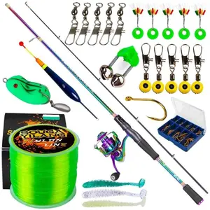 Joran Reel Pancing Set Pancing COD 1.8M Dan Rasio Gear 5.2:1.Reel Pancing Set Lengkap 1Set Joran Set