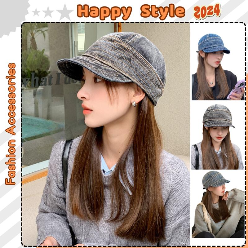 Mũ Lưỡi Trai Mềm Nón Lưỡi Trai Ngắn Có Dây Rút Chống Nắng Chất Jean Denim Form Unisex Nam Nữ N207