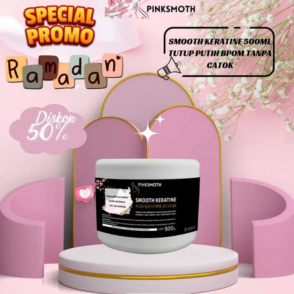BPOM   smoting keratin Korea pelurus alami tanpa catok Kering Vitamin