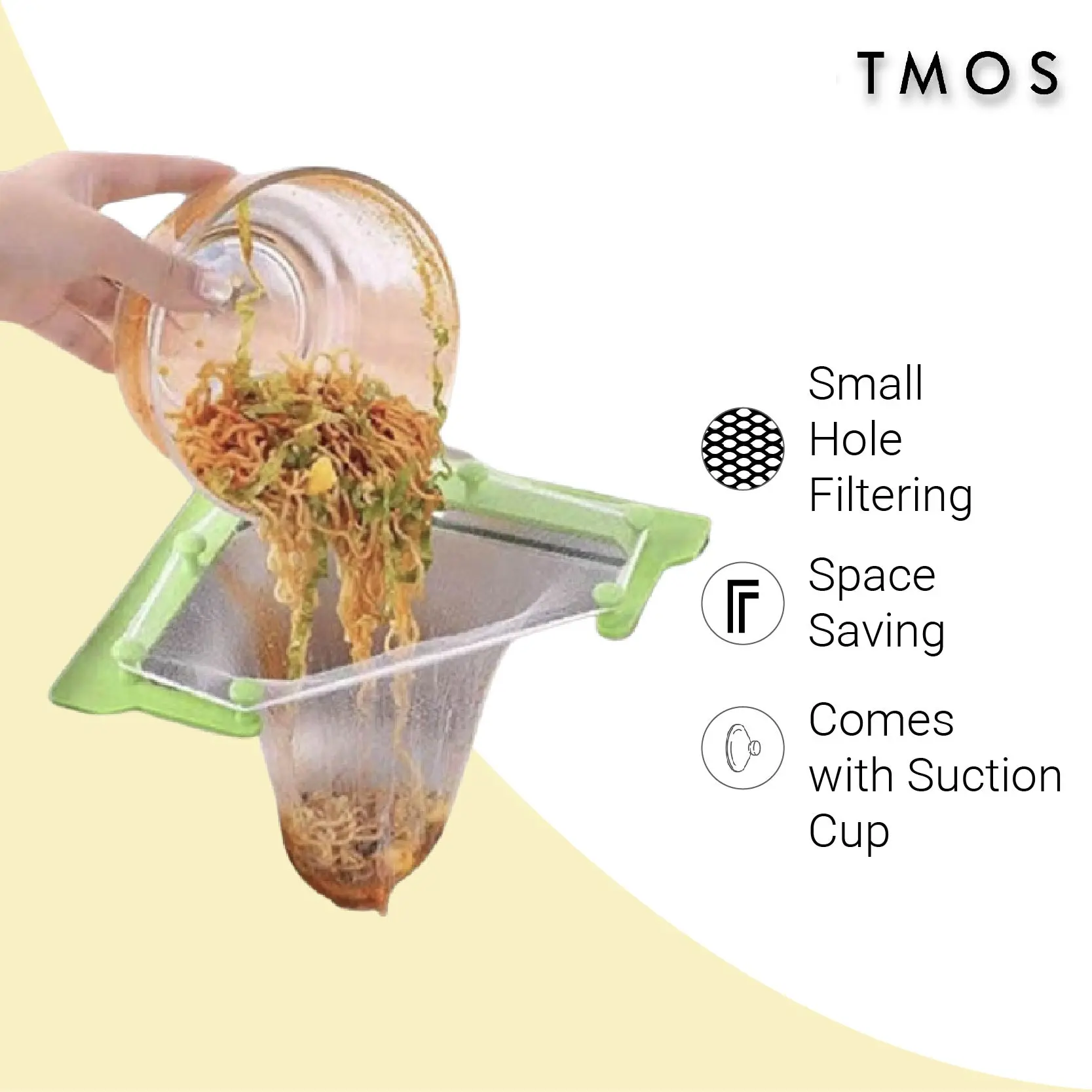 TMOS Triangle Sink Basin Net Filter Bag Waste Food Rubbish Kitchen Strainer Drain Penapis Sinki Sumbat Sisa Makanan Kitchenware Utensils