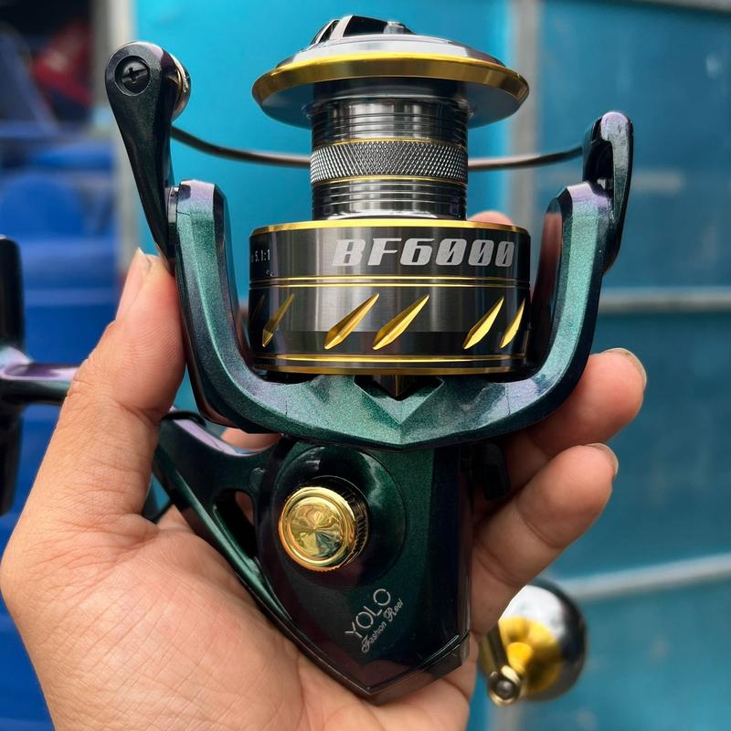 Máy Câu Cá Kim Loại YoLo  BF, Cối Bánh Răng Đều là Kim Loại Đi Câu Fishing Bắt Cá