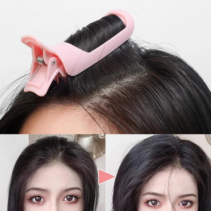 Product Introduction of Fashion Fluffy Hairpin Curling Bangs Clips Hair Roots Volumizing Hair Clips Women Curling Fixed Shape Clips Volume Hair Roller 8