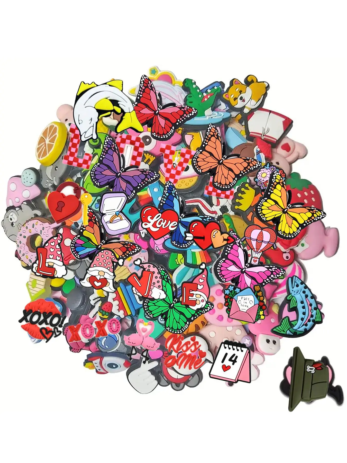 Random Shoe Decoration, Cute Cartoon Shoe Charm for Clogs, Fashionable Shoes Decorations for Women & Girls, Shoes Accessories for Clogs