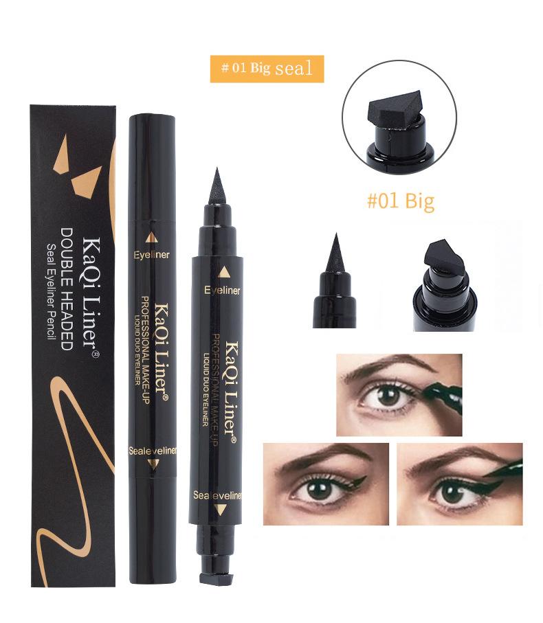 Product Introduction of Double Head Seal Eyeliner Waterproof non-smudging Delta Wing Tail Seal Eyeliner 22