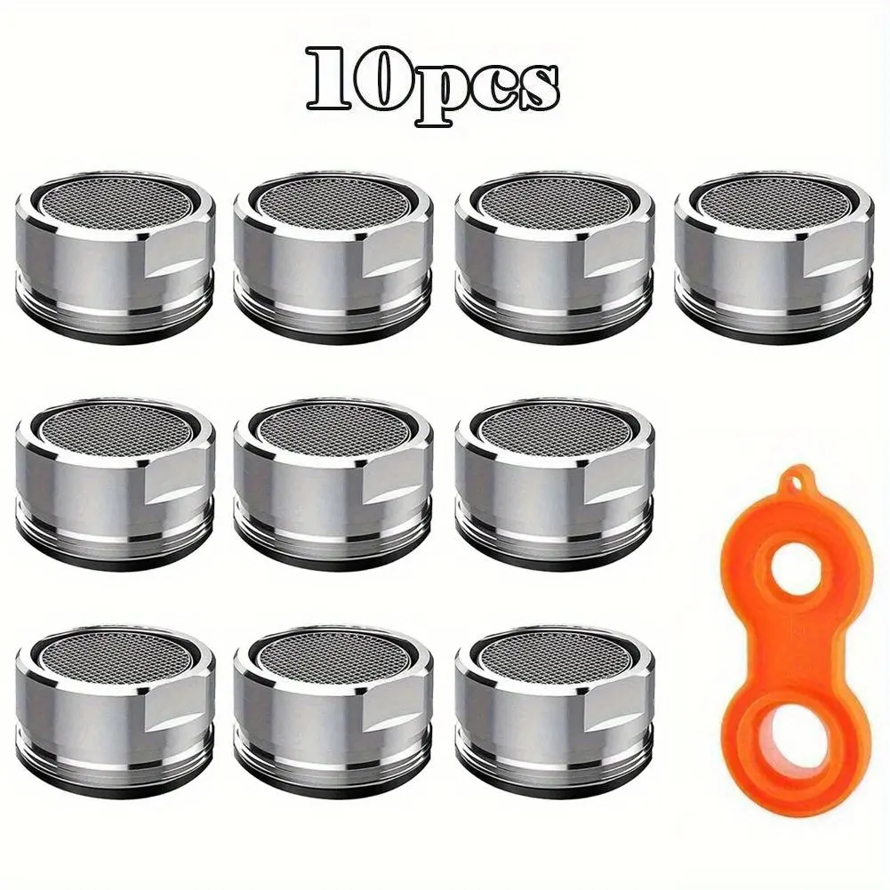 Water Saving Faucet Aerator, M24 Thread Bathroom Faucet Bubbler, Stainless Steel Replaceable Filter, Kitchen Sink Mixer Nozzle
