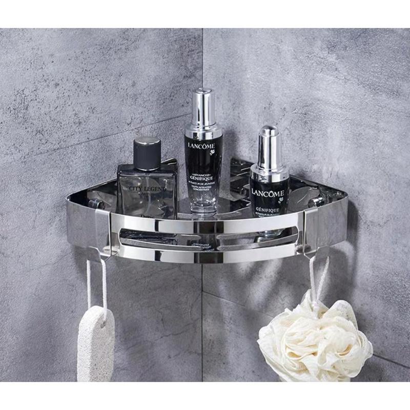 Icarer Family   Rak Sabun Sudut  Rak Kamar Mandi Dinding Stainless Steel Rak Gantung Toilet Aluminium Aluminium 6