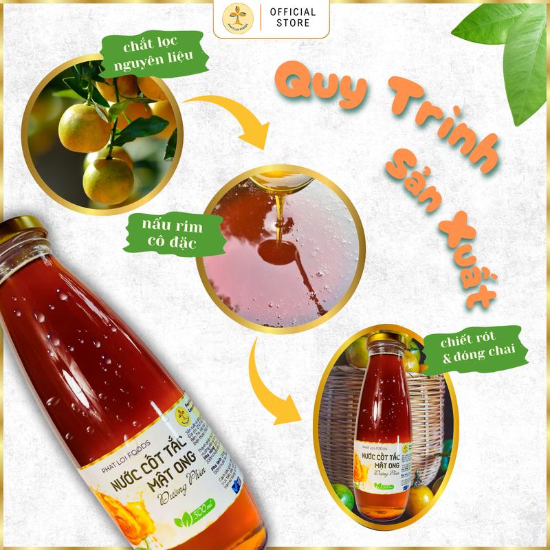 Nước cốt tắc mật ong đường phèn - Phát Lợi Foods - Giúp giảm ho, đau họng, tăng cường sức đề kháng 5