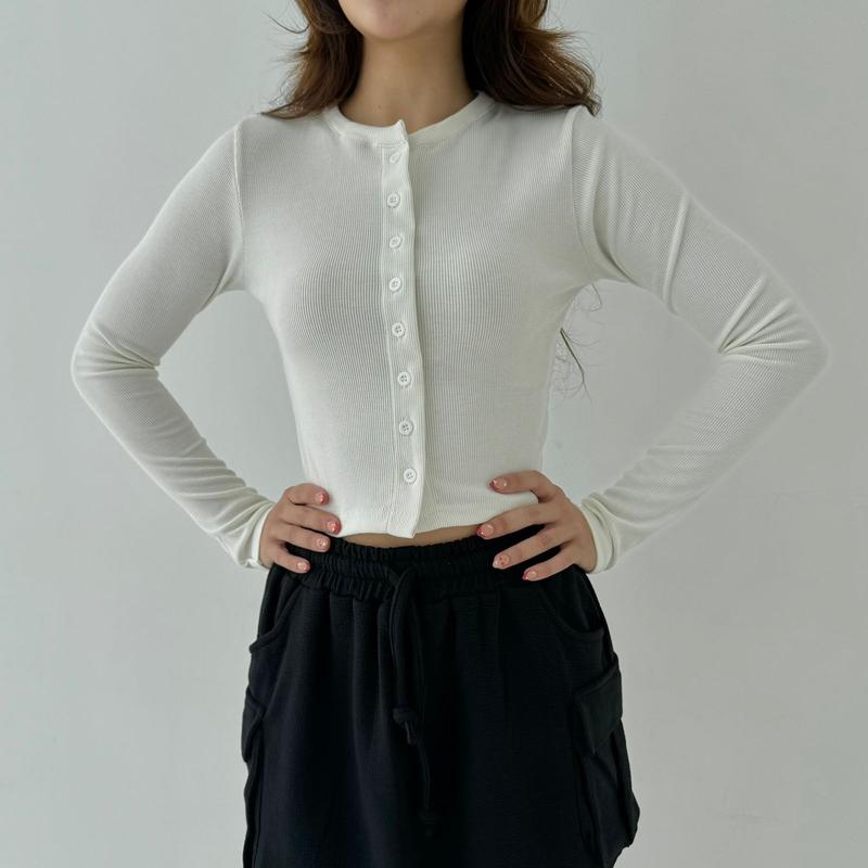 VIRGO TOP | Atasan Knit Wanita Korean Top Baju Knit Wanita Lengan Panjang Basic Long Sleeve 5
