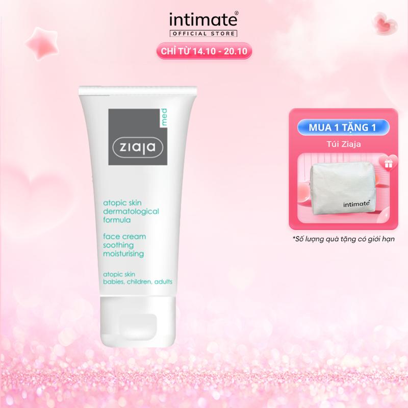 Kem Dưỡng Ẩm Da Mặt Dịu Nhẹ 5% Urê Ziaja Med Atopic Skin Dermatological Formula ZIAJA Giảm Thô Ráp Nứt Nẻ 50ml