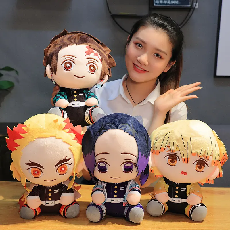 Búp Bê Nhồi Bông Demon Slayer, Tanjirou, Nezuko, Zenitsu, Đồ Chơi Nhồi Bông Phim Anime, Mô Hình Thú Nhồi Bông Trò Chơi Kimetsu No Yaiba, 20Cm, Thích Hợp Làm Quà Tặng Cho Trẻ Em