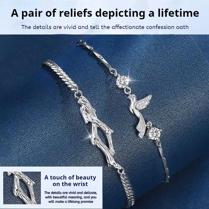 Gelang couple Eucalyptus biru Gelang Pasangan gelang fashion gelang pria wanita adjustable