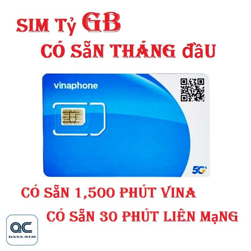 Product Introduction of Sim vina Tỷ GB data không giới hạn dung lượng 1500 phút nội mạng 30 phút liên mạng có sẵn tháng đầu 1