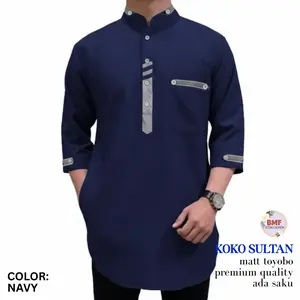 PIK - Koko Kurta Sultan M L XL XXL 3XL Baju Koko Pria Muslim Jumbo Toyobo Dewasa Katun