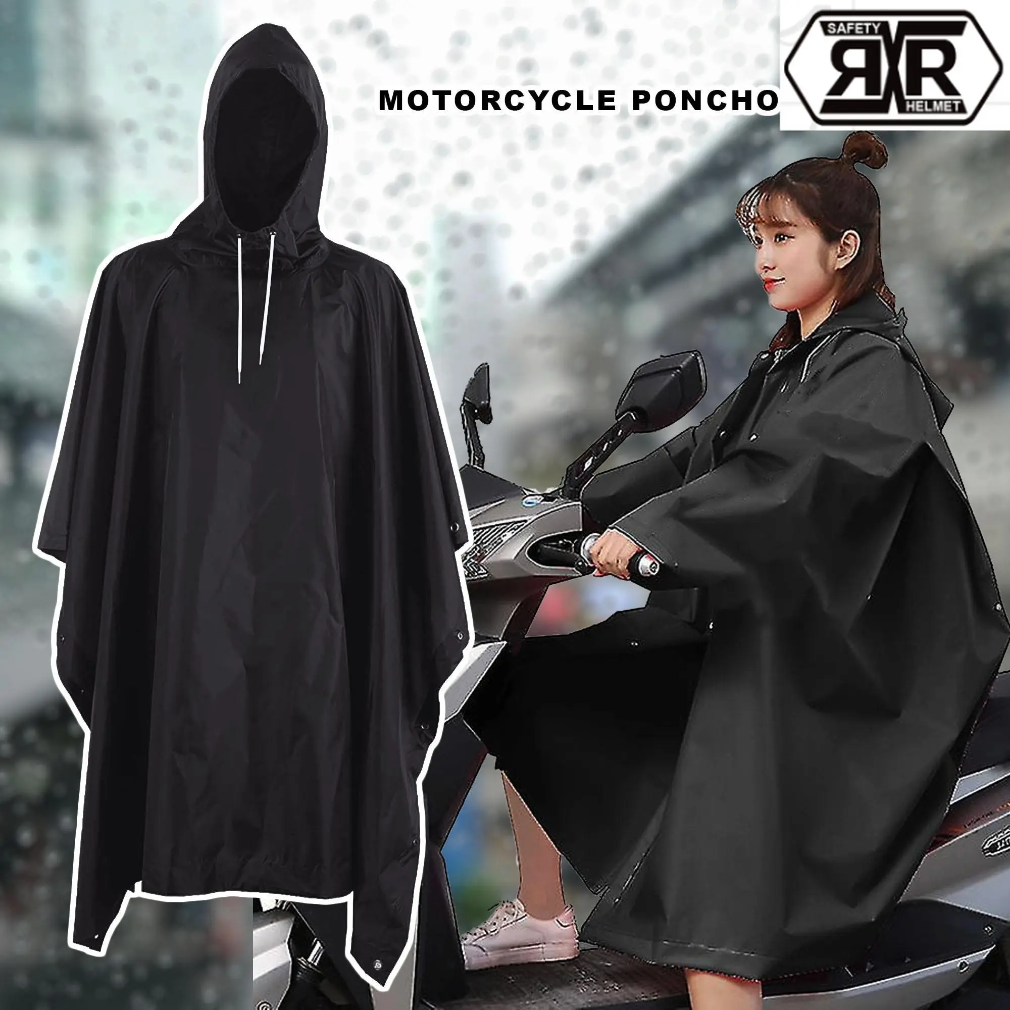 H885 Poncho Raincoat Kapote Waterproof Raincoat Motorcycle Biker Rain Coat Outdoor Hiking