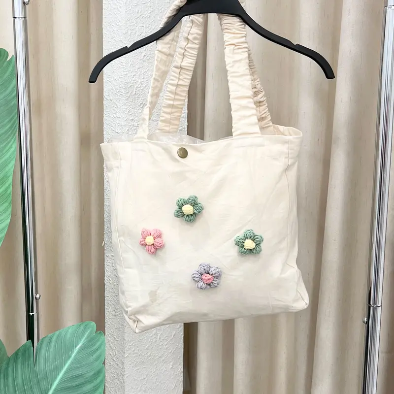 Túi Tote Canvas Sticker Đeo Ngang 6