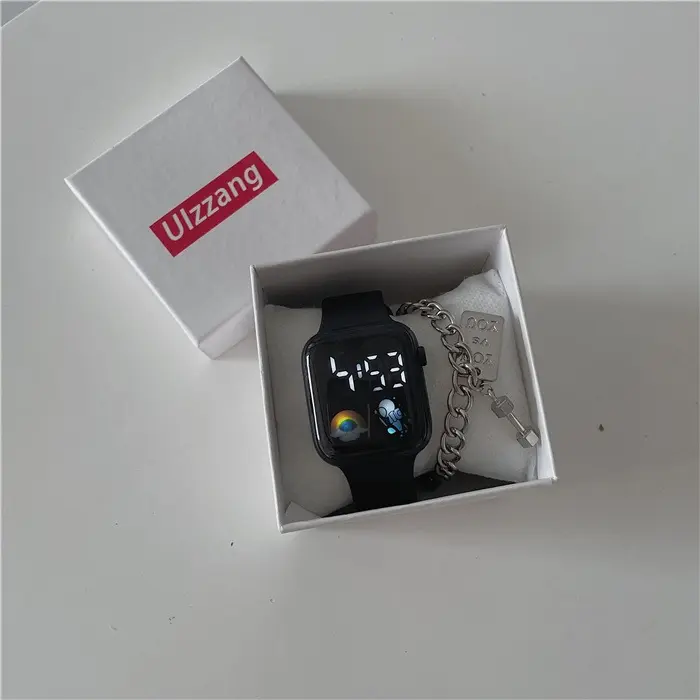Đồng Hồ Điện Tử Đèn Led Unisex 06 Thời Trang Cá Tính Phong Cách Hàn Quốc Nam Voi Watch Đeo Tay 4