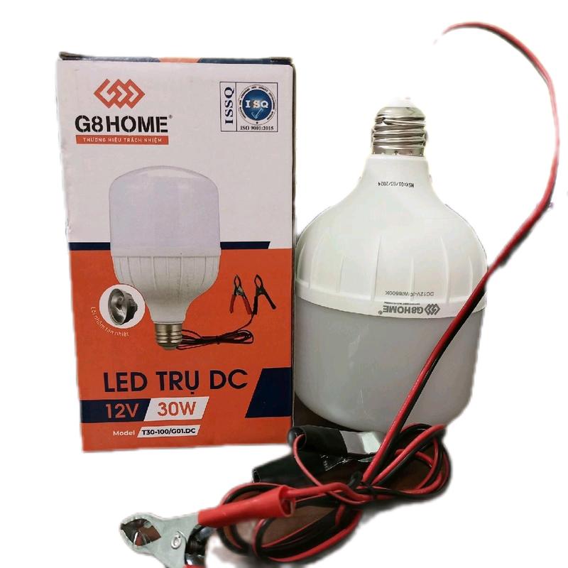 Bóng Đèn Led Kẹp Bình Ắc Quy 12V 24v  30w G8 HOME Trụ Nhôm Tản Nhiệt BH 12 Tháng Đèn Pha
