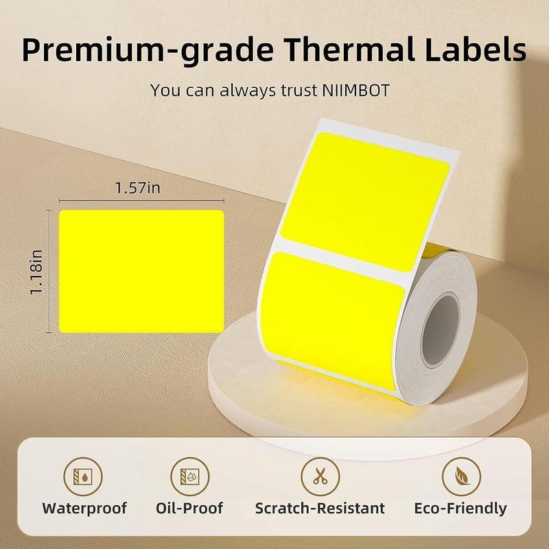 NIIMBOT B21/B3s/B1 Stiker Cetak Berwarna, Kertas Label Berwarna Termal, Kertas Label Harga Barang Barcode 6