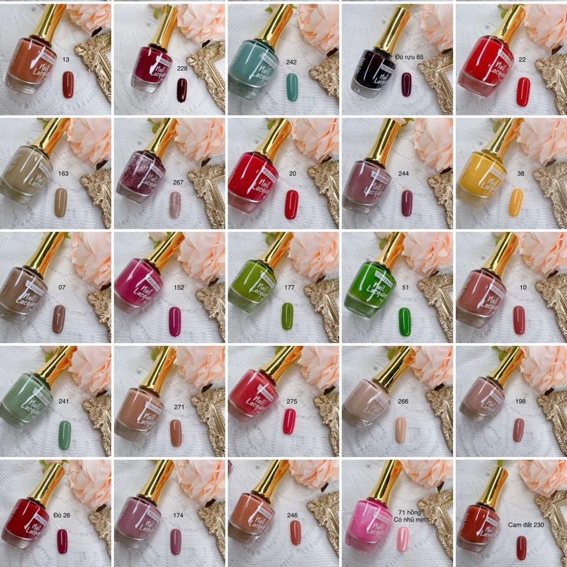   Sơn móng tay tự khô  Sơn gel lạnh,sơn thường chai 16ml nhiều màu 