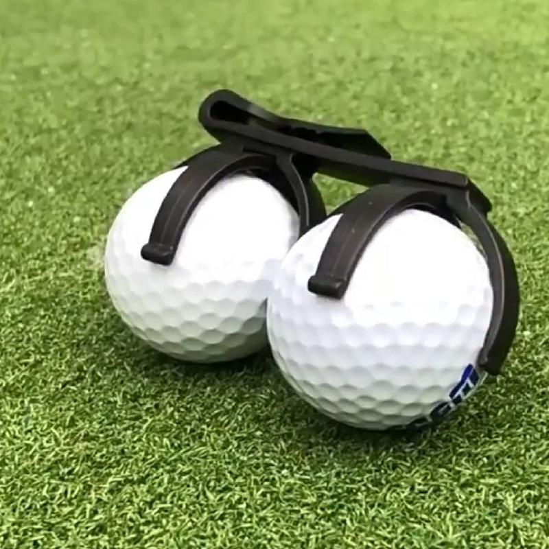 Product Introduction of High Quality Plastic Golf Ball Clamp Rotatable Training Golf Accessory Durable Foldable Golf Ball Holder Clip 14