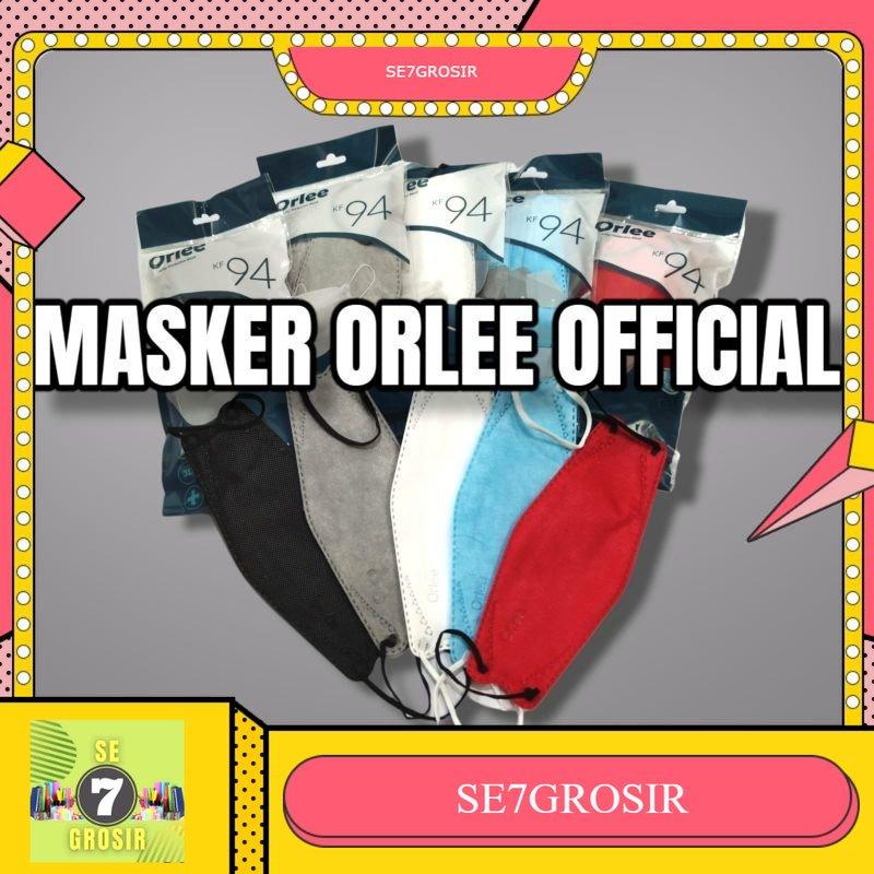 MASKER ORLEE KF94 4ply ORIGINAL 100% STANDAR KEMENKES  ALL WARNA 1pack isi 10pcs 0