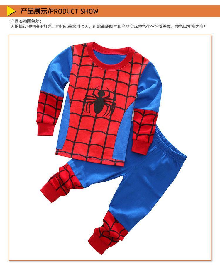 Product Introduction of Quần Áo Trẻ Em, Người Nhện Hoạt Hình Marvel, Bộ Đồ Dài Tay Áo, Đồ Ngủ Batman, Đội Mỹ, Đồ Lót Dài, Người Sắt 3