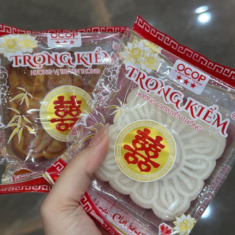 [MỚI] {COMBO 2} BÁNH NƯỚNG, BÁNH DẺO, BÁNH ĐẬU XANH 160G GIA TRUYỀN HẢI PHÒNG TRỌNG KIỂM, NHÂN THẬP CẨM XÁ XÍU, LẠP XƯỞNG BÉO NGẬY, ĐỘ NGỌT VỪA PHẢI, SNACK ĂN VẶT