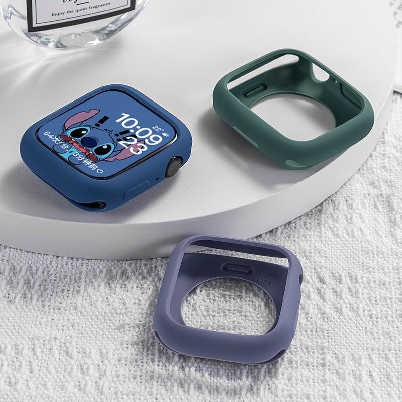 Silicone Case for IWatch Apple Watch Ultra 3 2 Series 11 10 9 8 7 6 5 4 SE 3 2 49mm 46mm 42mm 45mm 44mm 40mm 41mm 38mm Anti Gores Silikon Material Soft Candy Screen Protector Cover Bumper Jam Tangan Smartwatch for DT No 1 HW22 W26 IWO