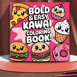 Pizza Pattern Coloring Book, 1 Count Pizza Pattern Coloring Book, Stress Relief Coloring Book for Friend Kids Students