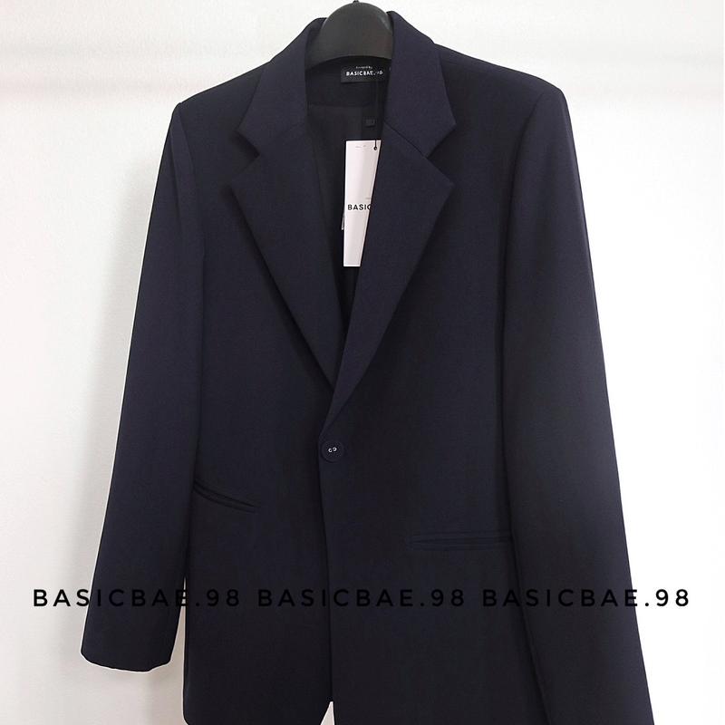 Blazer vạt tròn form rộng vừa phải thanh lịch, hàng thiết kế Basicbae.98 5