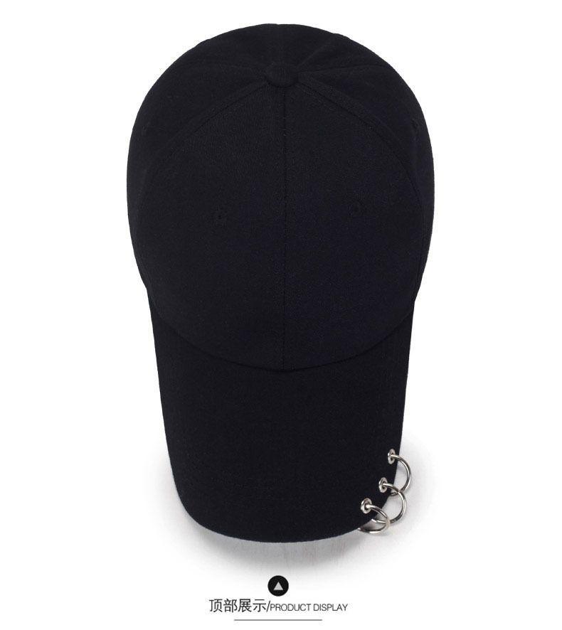 Product Introduction of Unisex Baseball Cap - Spring/Summer Minimalist Design with Metal Hang Loop, Classic Plain Snapback for Men & Women 6