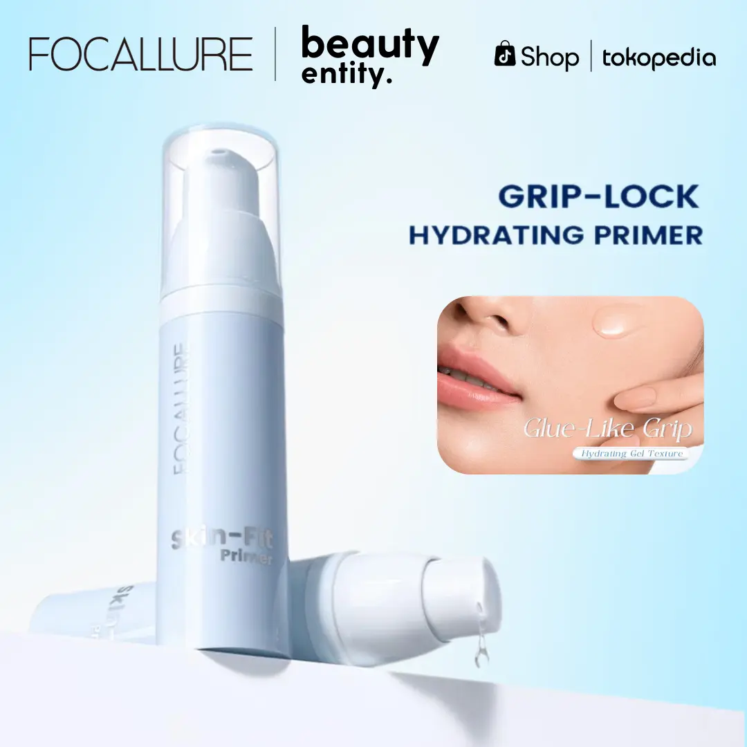 FOCALLURE Grip-Lock Hydrating Primer – Hydrating & Smooth Base | Anti-Cakey | Makeup Tahan Lama