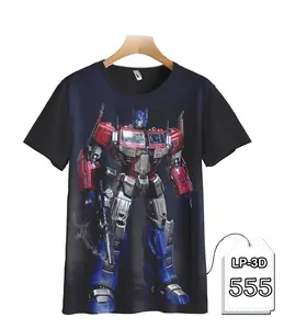 Kaos Transformers Optimus Prime Baju Anak Robot Transformer Kartun TV Animasi Fashion