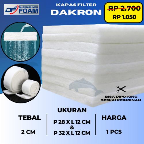 Busa Kapas Filter akuarium 32 x 12 cm - Busa Box Speaker filter dakron Filter Aquarium Penyaring Air 0