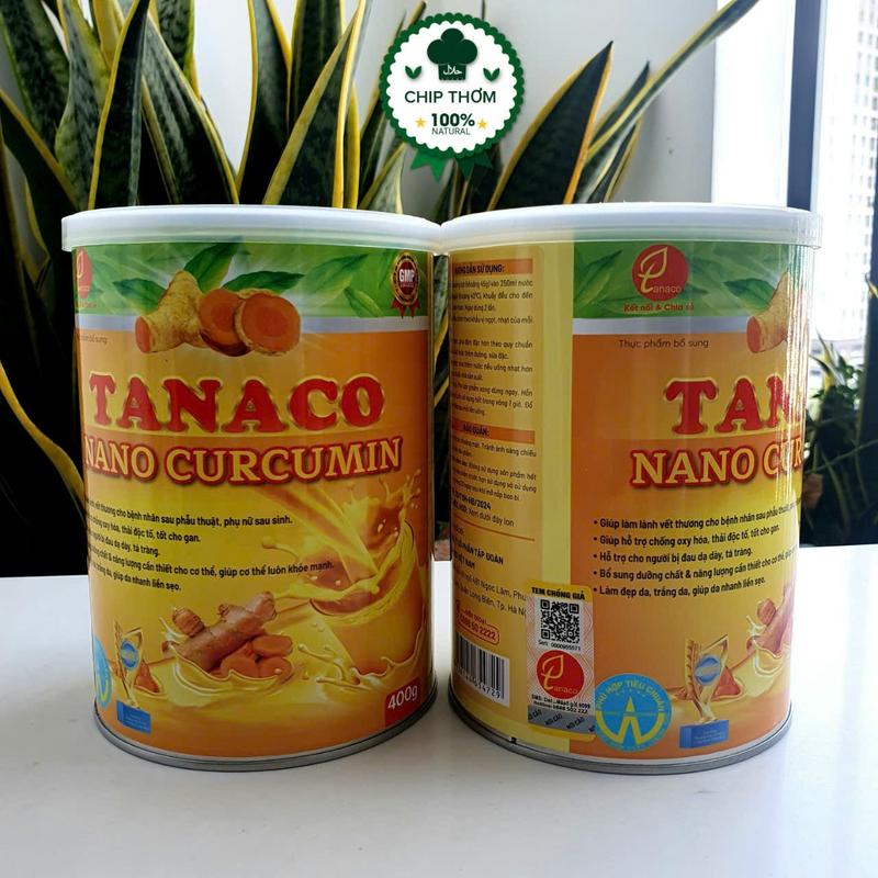 (Mẫu Mới) Combo 2 hộp sữa nghệ Tanaco Nano Curcumin