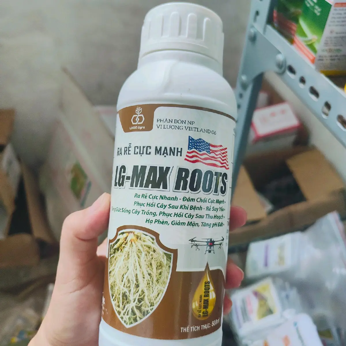 kich rễ LG MAXROOTS 500mlCho rau màu vaw cây kiểng