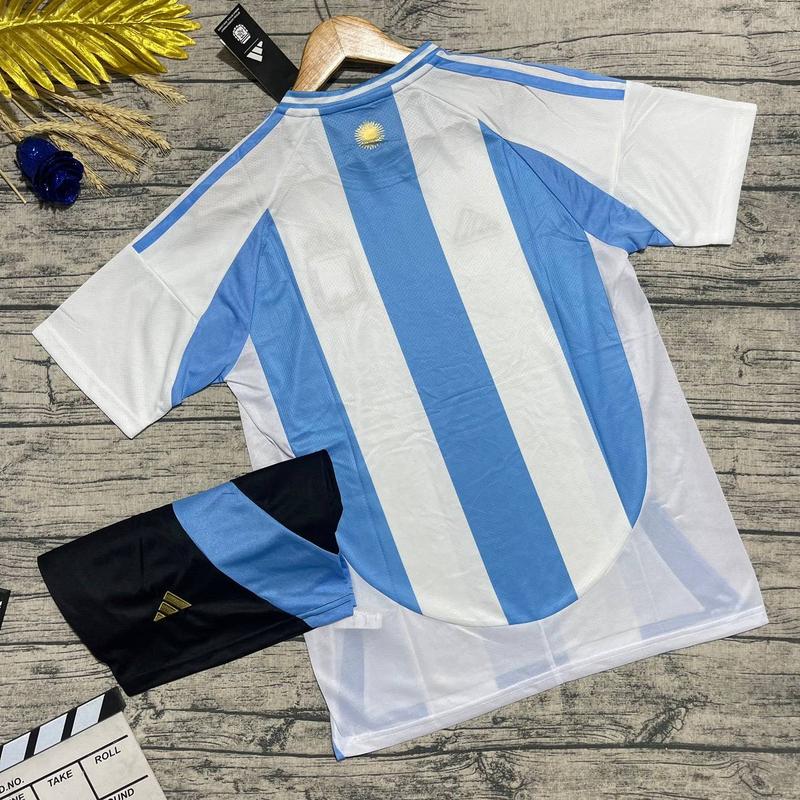 Áo Bóng Đá , Áo Đá Banh Đội Tuyển Argentina Sọc Sân Nhà 24/25  - Vải Polyester Thái Lan 1