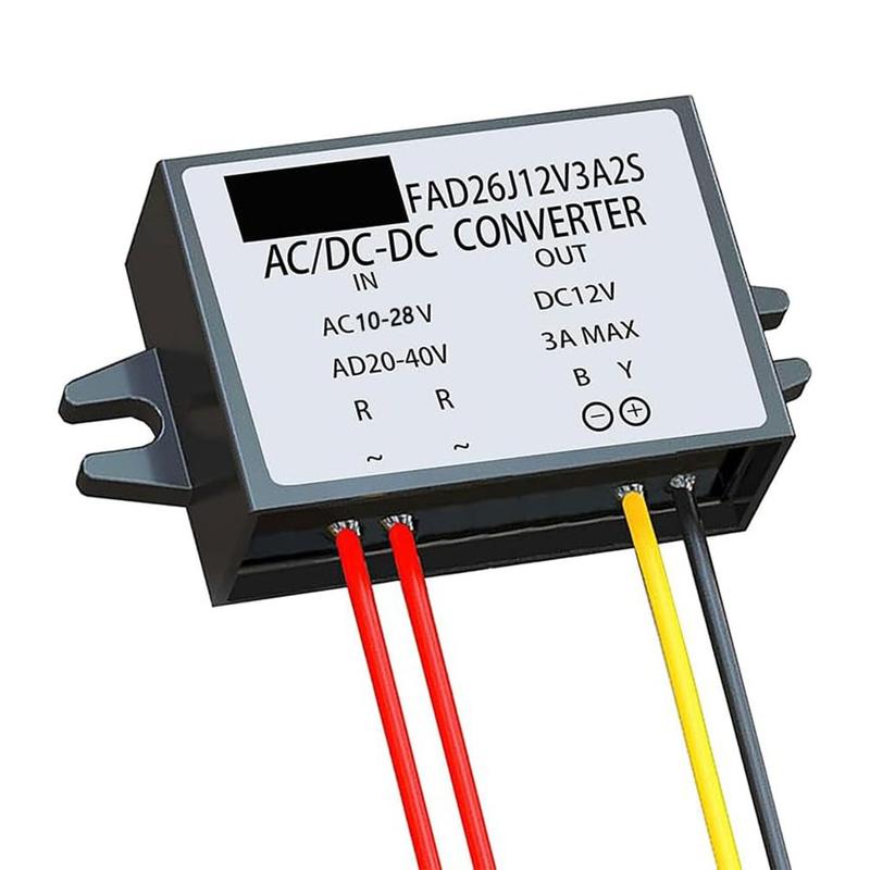 AC-DC Current Converter AC 12V (10-28V) to DC 12VIP68 Waterproof ...
