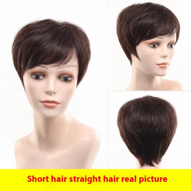 Product Introduction of 100% Human Hair Wigs For Women Short Wig Hair Modern Style Full Hand Woven Fashion Type For Female Gift For Mother 10