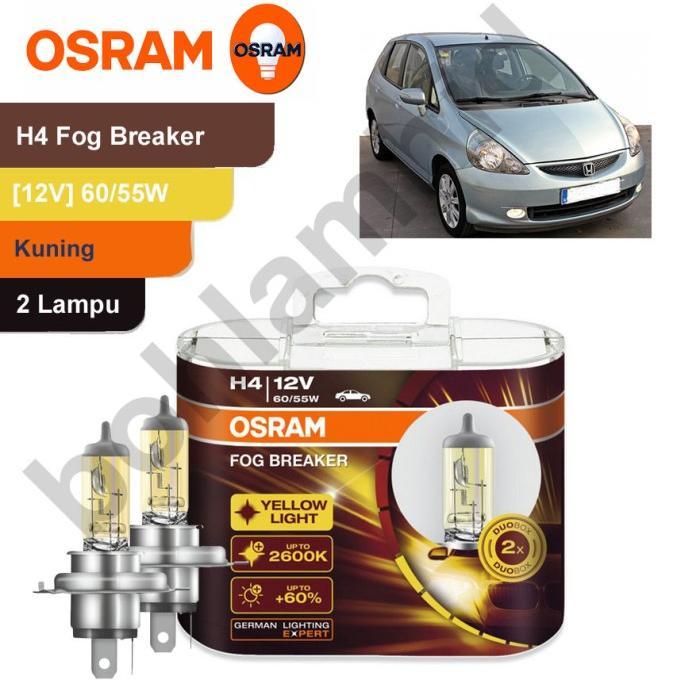 Gambar Lampu Mobil OSRAM FOG BREAKER JAZZ GD H4 FBR HALOGEN Kuning Gold dari bohlamhid Kota Tangerang Tokopedia