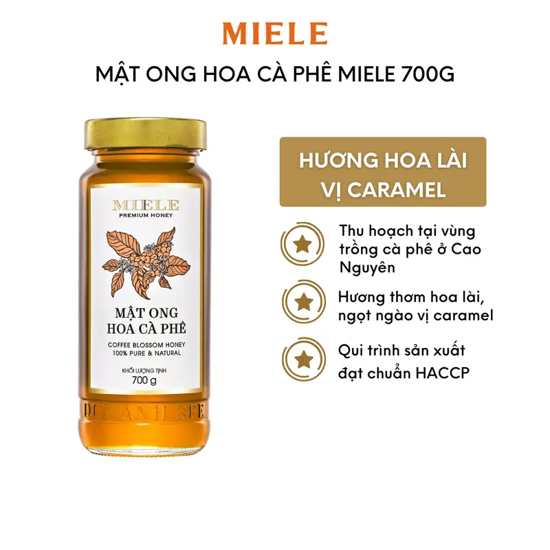 Mật Ong Hoa Cà Phê Miele 700g 1