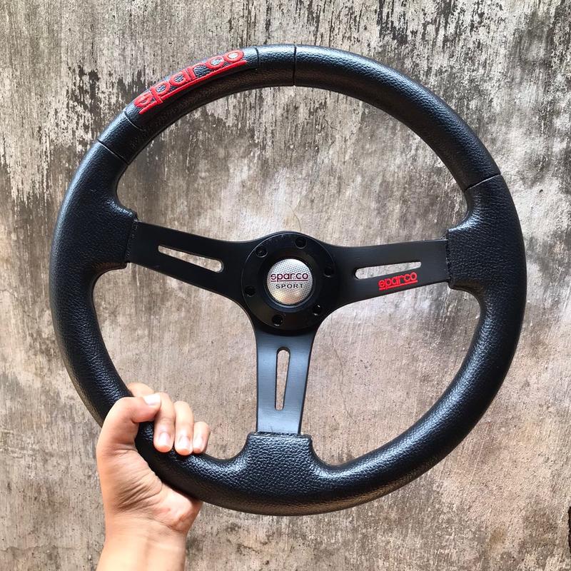 Setir mobil racing ukuran 10-15 inci model celong full hitam - Shop ...