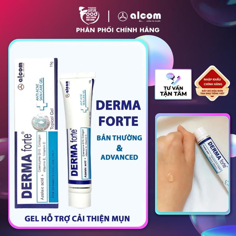 Gel Hỗ Trợ Cải Thiện Mụn Derma Forte Advanced Topical Gel 15g Skincare