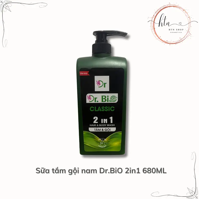 Sữa tắm gội nam 2 in 1 Dr.Bio 700ML | Hương nước hoa romano 1