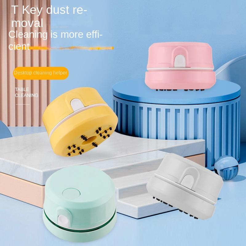Product Introduction of Cross-Border Hot Mini Desktop Vacuum Cleaner Office Desk Cleaner Student Supplies Eraser Shavings Keyboard Sofa Handheld Vacuum Cleaner 1